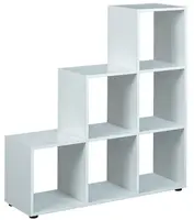 Stupňovitý regál petrus - bílá