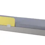 Dětská postel 80x180 se zábranou raundo - šedá/žlutá