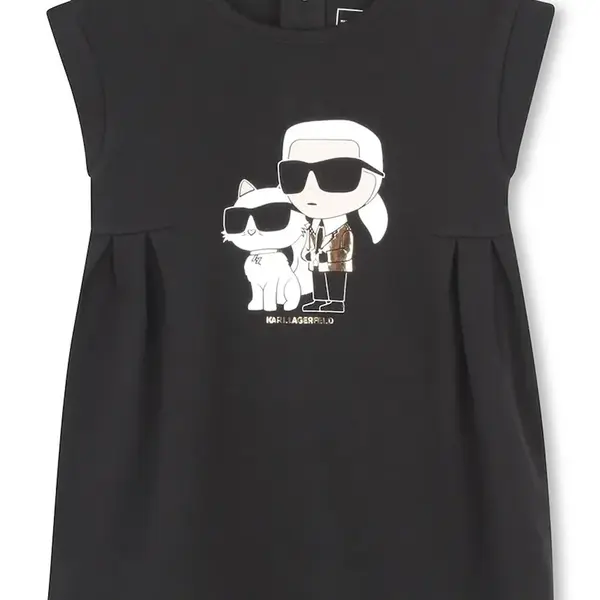 Dětské bavlněné šaty Karl Lagerfeld