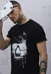 Vodní barva Skull Tee černá