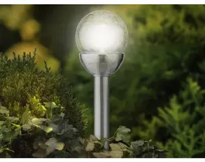 Solární lampa Koule 8x30 cm, efekt praskliny