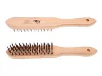 BGS Technic BGS 3073 Ruční kartáč 300 mm, 5 řad, drát 0,31mm, dřevěná rukojeť