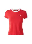 PUMA Tričko 'T7'  jasne červená / biela