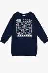Koton Navy Blue Girls' Dress
