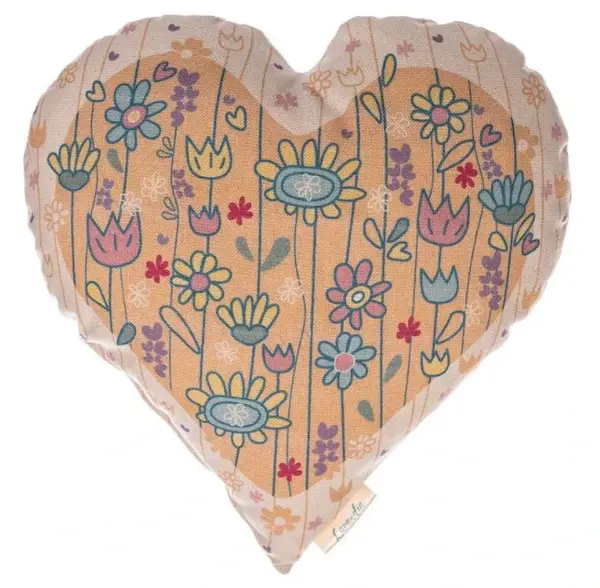 Dekorační vonný polštářek, zahrada na žluté