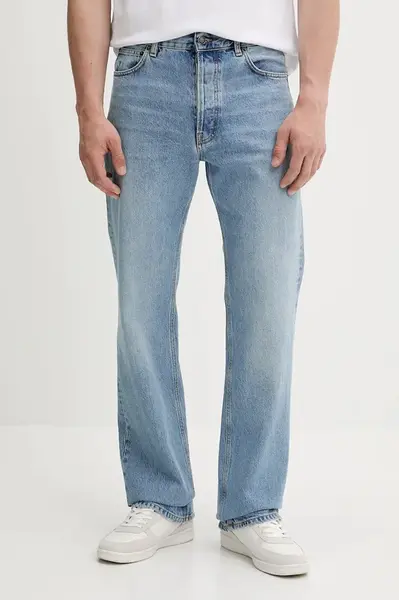 Džíny Fiorucci Light Blue Straight Fit Jeans pánské, M02SMDJE075DN01DN01