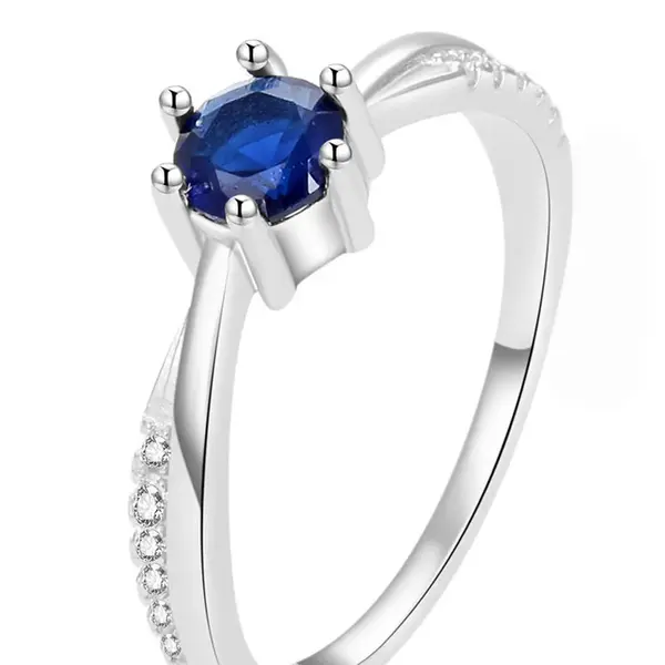 Beneto Krásný stříbrný prsten se zirkony AGG305L 56 mm