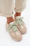 Dámské béžové tenisky s ozdobným šněrováním Henira
