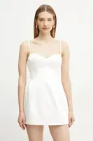 Šaty Bardot bílá barva, mini, 59817DB