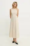 Šaty s příměsí lnu Answear.LAB