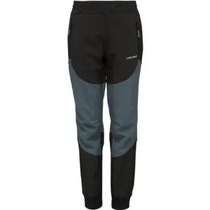 Lewro BERNY Detské softshellové nohavice, čierna, veľkosť 152-158