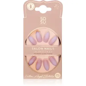 SOSU Cosmetics Salon Nails umelé nechty odtieň Fallen Angel 24 ks