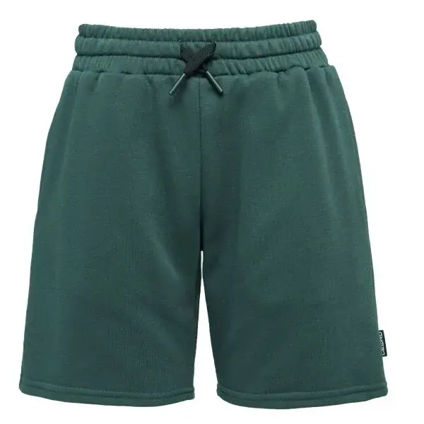 Lewro LUDLOW Pohodlné chlapčenské úpletové šortky, tmavo zelená, veľkosť 128-134