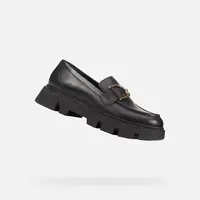 Black women's moccasins Geox Vilde - Women's