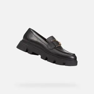 Black women's moccasins Geox Vilde - Women's