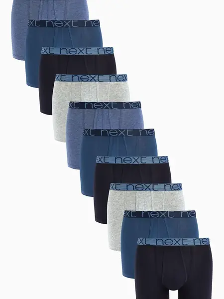 Next Boxerky  modrá / biela