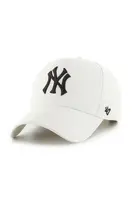 Kšiltovka 47 brand MLB New York Yankees bílá barva, hladká, B-FNDOF17GWP-SSC