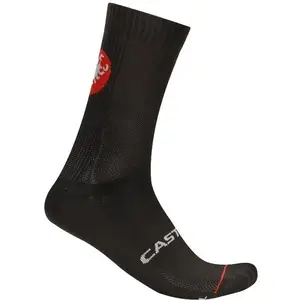 Castelli ENTRATA 18 SOCK Pánské cyklistické ponožky, černá, velikost