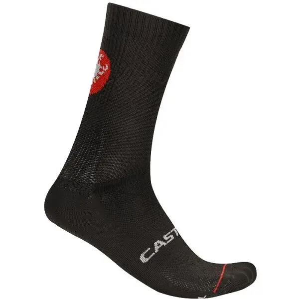 Castelli ENTRATA 18 SOCK Pánské cyklistické ponožky, černá, velikost