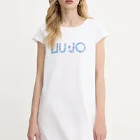 Šaty Liu Jo bílá barva, mini, VA5194.JS003
