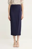 Sukně Luisa Spagnoli tmavomodrá barva, midi, 542164