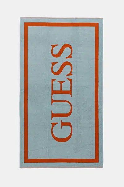 Bavlněný ručník Guess tyrkysová barva, E5GZ13 SG00P