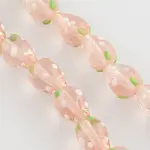 Handmade Lampwork 3D Strawberry Beads