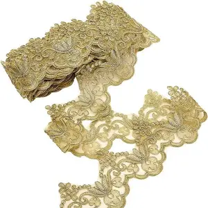 7.5 Yards Polyamide Flower Embroidery Lace Trim for Garment Accessories