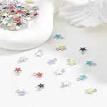 98Pcs 7 Colors Alloy Enamel Charms
