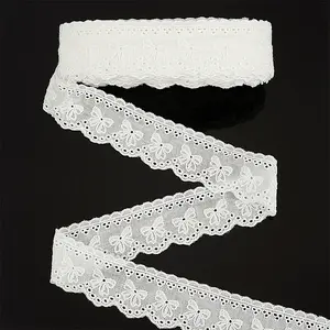 33 Yards Cotton Embroidery Bowknot Lace Ribbons