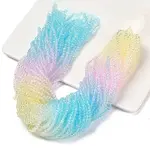 Transparent Painted Glass Beads Strands