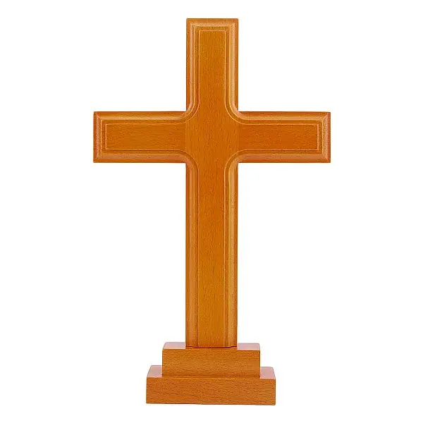 Pine Wood Cross Display Decorations
