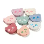 Double-sided Printed Natural Maple Wood Beads