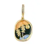 Brass Enamel Pendants