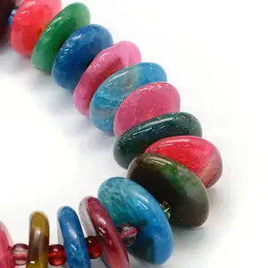 Dyed Natural Agate Graduated Beads Strands