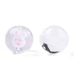 Transparent Glass with Enamel Beads