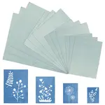 44Pcs 4 Styles Rectangle Flower Packaging Paper
