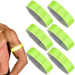 6Pcs PVC Reflective Bands Wristbands for Cycling Running