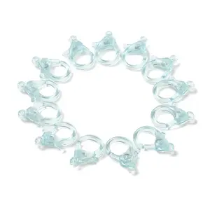 Transparent Plastic Lobster CLaw Clasps