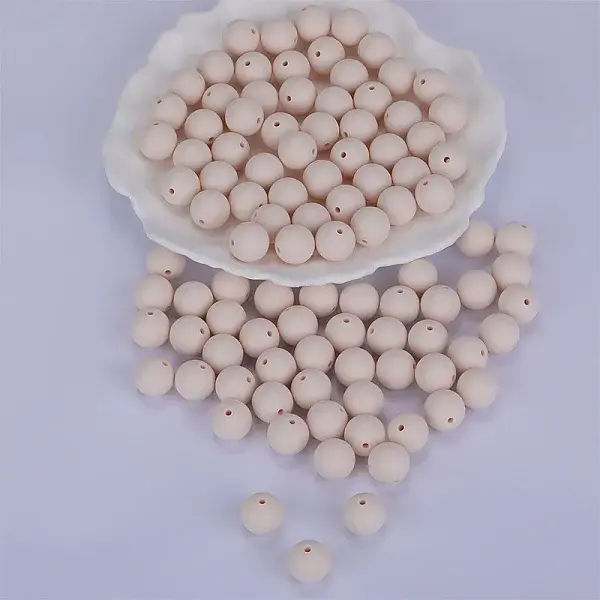 Round Silicone Focal Beads