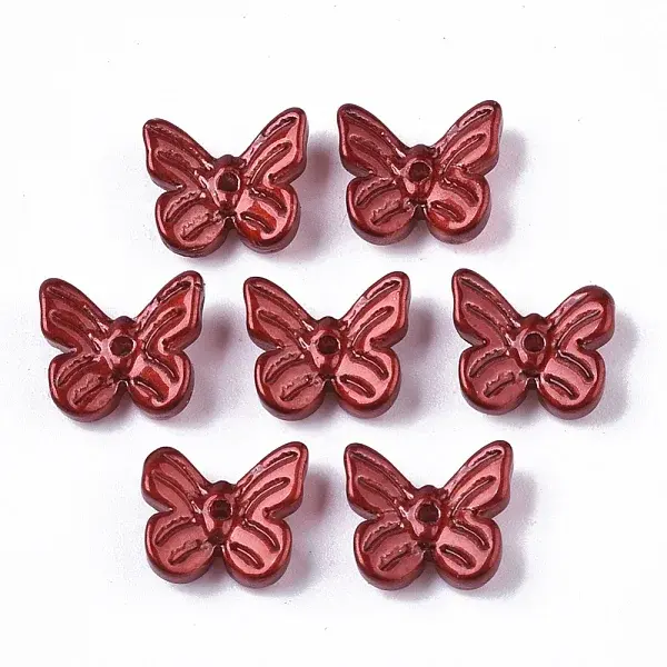 Spray Painted Glass Charms