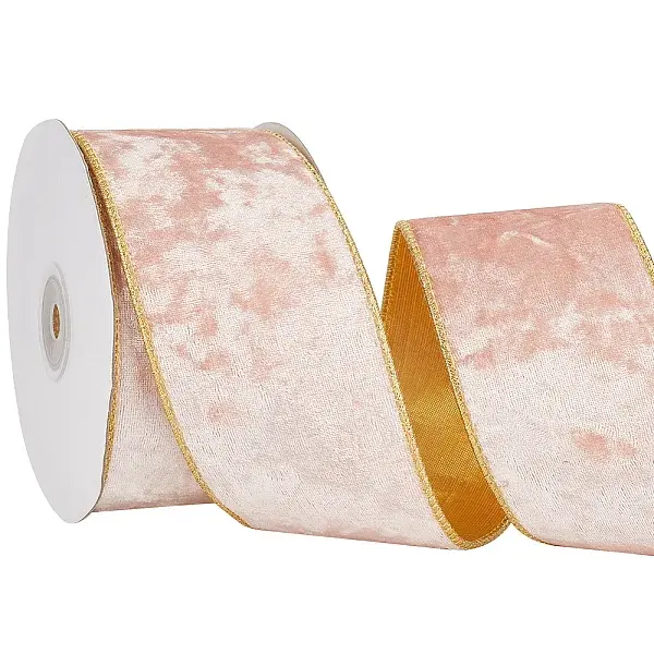 10 Yards Single Face Velvet Wired Ribbon