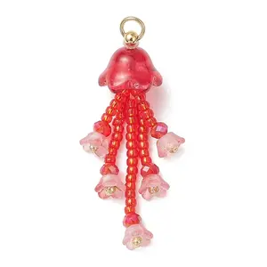 Glass Seed Beaded Pendants