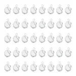 40Pcs White Cat Eye Charms