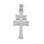 Religion Brass Micro Pave Clear Cubic Zirconia Pendants