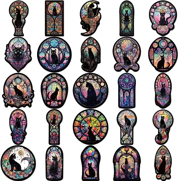 Gothic Style PVC Self-Adhesive Cartoon Stickers