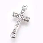 Brass Micro Pave Cubic Zirconia Links