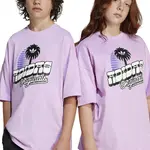 Dětské bavlněné tričko adidas Originals fialová barva, s potiskem, JD0372