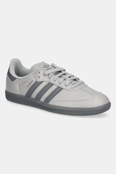 Boty adidas Originals Samba OG pánské, šedá barva, JI3207