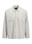 JACK & JONES Košeľa 'JPRBLATRAVIS'  striebornosivá